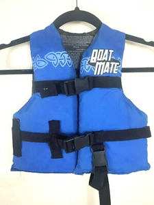 BOAT MATE ~ YOUTH LIFE JACKET ~ Blue ~ MODEL 3C ~ Type III PFD 30 to 50 lb - Picture 1 of 5
