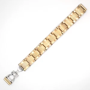 Vintage Cromwell 13.9 mm 12K Gold Filled Wristwatch Expansion Rivet Bracelet - Picture 1 of 12