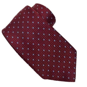 Robert Talbott Nordstrom Krawatte rot blau gepunktet 3,5" - Bild 1 von 5