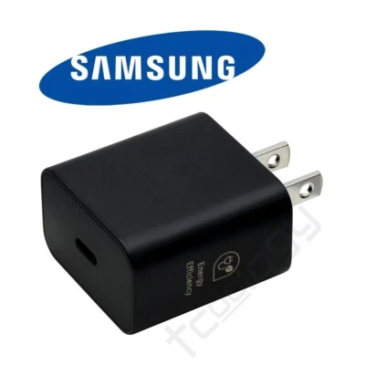 Adaptador de corriente PD súper rápido original Samsung T2510 USB-C 25W para Galaxy S25 S24 Foto 1 de 3