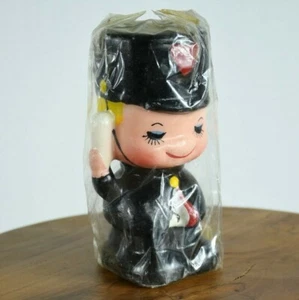 Figura de cera vintage Candle Bellhop Boy Hong Kong 5" portero niño teléfono - Imagen 1 de 8
