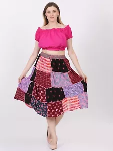 Damen Multi-Patch Knielang Elastische Taille Sommer Rock Großhandel Mix Posten - Bild 1 von 13