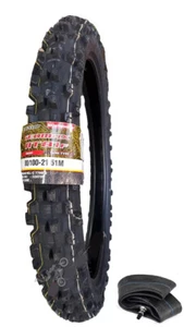 DUNLOP AT81 GEOMAX 80/100-21 Medium Front Dirt Tire  +TUBE APRILIA REV 450 550 - Picture 1 of 1