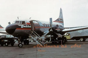 Delta Airlines Convair 440 N4806C Mitte der 1960er Jahre 8"x12" Farbdruck - Bild 1 von 1