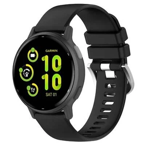 Bransoletka do smartwatcha Bizon Strap Watch Silicone Pro 20mm Pasek do zegarka Czarny - Zdjęcie 1 z 5