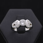 Ring Outfit White Gold 18 Carats 750 Bright 0.71 CT Natural Doesn'T Treated