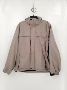 Athletech Adult Mens Medium Grey Long Sleeve Multi Pocket Coat - Picture 1 of 6