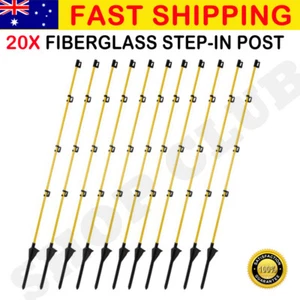 20X Tread In Fiberglass Electric Fence Posts Adjustable Insulators Post AU - Picture 1 of 8