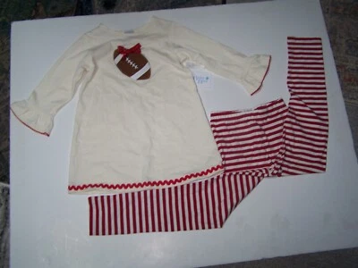 Nuevo con etiquetas Bailey Boys Boutique Niña Conjunto Túnica Talla 6 Fútbol Manga Larga Multicolor Foto 1 de 4