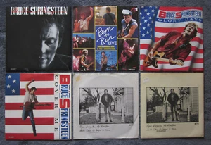 6 BRUCE SPRINGSTEEN 7" Vinyl 45s U.K. IMPORTS "My Hometown" "Brilliant Disguise" - Imagen 1 de 5