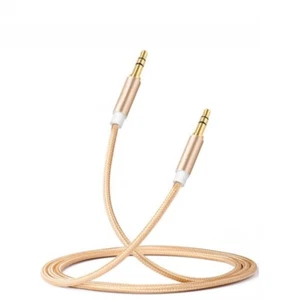 Aux Audio 3.5mm Lead Auxiliary Stereo Gold Plated Male Jack Car Cable 1m/2m/3m - Picture 1 of 10