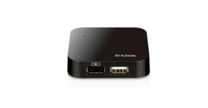 D-Link DUB-H4 USB hub, 4 USB 2.0 ports, black - Picture 1 of 3