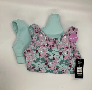 BRAND NEW GIRL'S SIZE X-SMALL ATHLETIC WORKS 2 PACK SPORTS BRAS BAND SIZE 28 - Picture 1 of 4