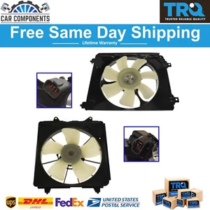 New A/C Cooling Fan Radiator Condenser Assembly pair For 2006-11 Honda Civic - Bild 1 von 6