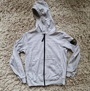 Stone Island Junior Zip Hoodie Jacket Grey Size 10 / 140 - Picture 1 of 11