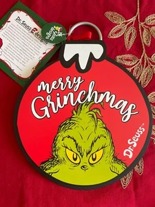 Dr Seuss Merry Grinchmas~ Grinch Christmas Wall Decor 10" x 8" - Picture 1 of 3