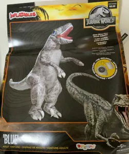 🦖 Jurassic World Blue Inflatable Costume (One Size Fits Most) Adults🆕 - Picture 1 of 3