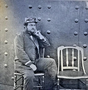 1912 Vintage Illustration Lieutenant W. N. Jeffers Commander of The Monitor - Bild 1 von 3