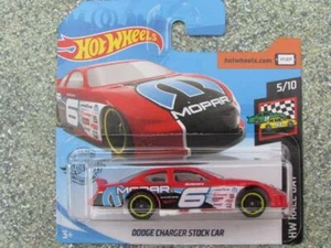 Hot Wheels 2019 #076/250 DODGE CHARGER STOCK CAR red @K - Picture 1 of 2