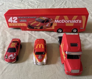 Nascar Authentics Kyle Larson McDonalds 1/64 Diecast Semi & 2 cars Lionel Hot Wh - Picture 1 of 12