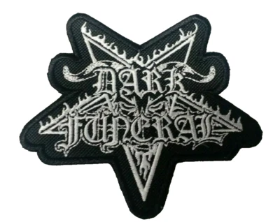 DARK FUNERAL Patch Iron/Sew-on Embroidered Black Metal Marduk Gorgoroth Watain - Image 1 of 2
