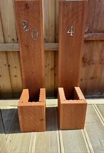 More details for house number with planter - handmade
