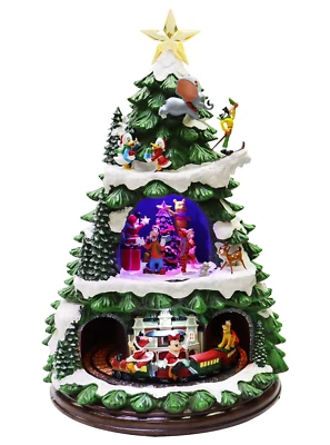 Figura navideña animada de árbol de Navidad con 8 canciones y luces de Disney Foto 1 de 4