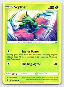 Scyther 004/192 Common Rebel Clash Pokemon Card - NM Near Mint - Picture 1 of 5