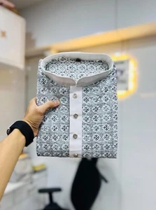 Conjunto de pijama Kurta de algodón con bordado para fiesta de boda para hombre Kurta - Imagen 1 de 14