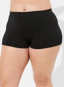 Torrid Boyshort Höschen Größe 4 sexy einfarbig schwarz passt Plus 26W 24W nahtlos - Bild 1 von 4