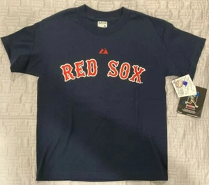 UNUSED W/TAGS Majestic Youth S Sz 8 Boston Red Sox Ellsbury T-Shirt MLB Baseball - Picture 1 of 5