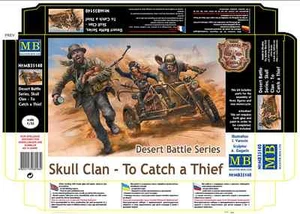 Master Box 35140 1/35 Desert Battle Series Skull Clan MOTORCYCLE ARE NOT INCLUDE - Picture 1 of 8
