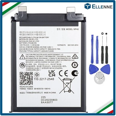 ✅ BATTERIA PER MOTOROLA EDGE 30 NEO - NP40 - 4020MAH XT2245 + KIT CACCIAVITI ✅