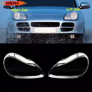 Car Headlight Clear Lens Headlamp Cover Shell For Porsche Cayenne 2003-2006 - Picture 1 of 9