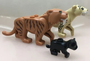 LEGO® Gatti Grandi Dente di Sciabola-Tigre Leone-Baby Leopard a Scelta - Foto 1 di 33