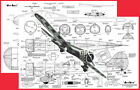 Model Airplane Plans (RC): DEE Bee 68" Scale-Like 1930s Air Racer for .60 Engine