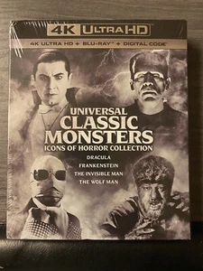UNIVERSAL CLASSIC MONSTERS ICONS OF HORROR COLLECTION (4K UHD + BLU-RAY) - Picture 1 of 2