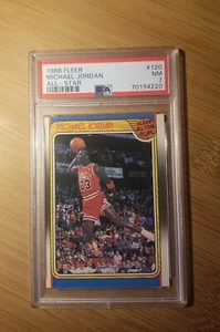 1988 Fleer MICHAEL JORDAN All-Star #120 PSA 7 NM - Picture 1 of 3