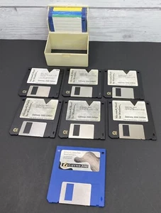 Microsoft Word For Windows V 2.0 On 6 3.5” Floppy Disks Sony Blank - Picture 1 of 8