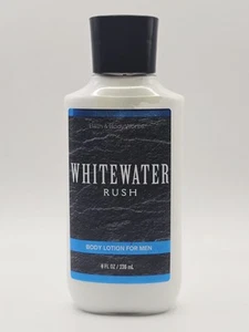 Bath & Body Works Whitewater Rush Lotion For Men 8oz Rare New Bergamot Cedar - Picture 1 of 3