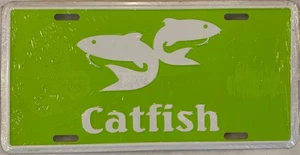 CATFISH MUDCAT POLLIWOG FISHING license plate Angler Fish Noodling Chucklehead - Picture 1 of 7