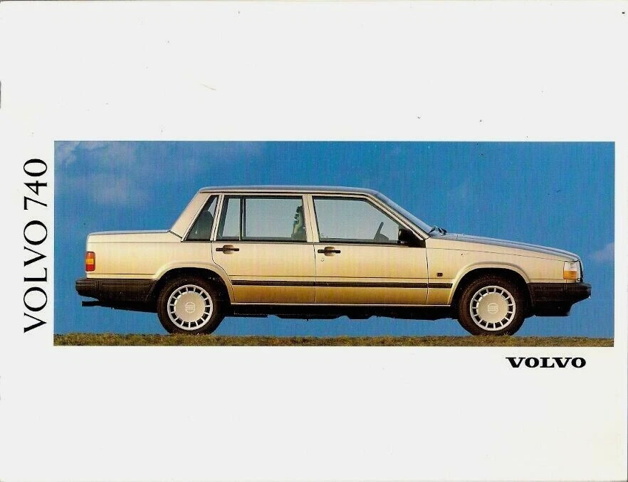 Volvo 740 1990-1991 UK Market Sales Brochure GL Saloon & Estate 700-Series - Image 1 of 1