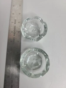 a pair of antique glass salt cellars - Picture 1 of 7