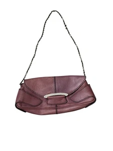 Tod's Lizard Shoulder Bag Crossbody Handbag Silver Chain Women's Used - Picture 1 of 3