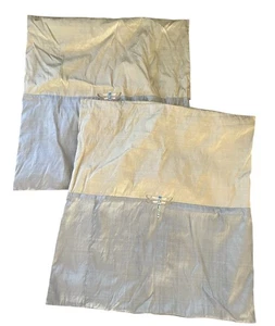 2 Copricuscini Oly Studio in seta Euro blu e verde con DragonFly ricamato - Foto 1 di 24