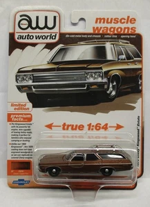 2025 AUTO WORLD 1/64 1970 CHEVY KINGSWOOD ESTATE CLASSIC COPPER POLY REL 3 VER A - Picture 1 of 1