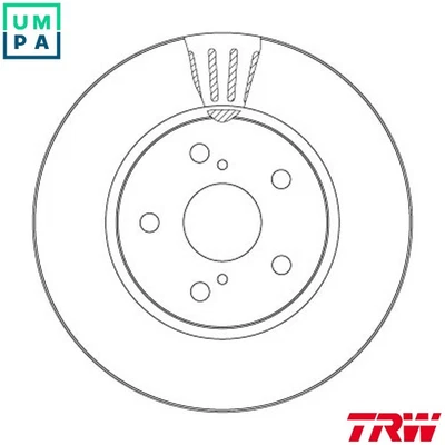 2x BRAKE DISC DF6986S FOR TOYOTA M20A-FXS/3ZR-FAE 2.0L 2ZR-FXE 1.8L 4cyl C-HR - Image 1 of 4