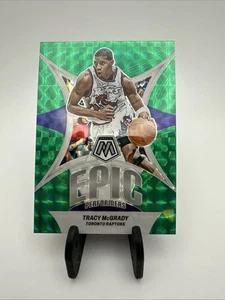 2023-24 Panini Mosaic - Epic Performers Tracy McGrady #7 Green Mosaic Prizm - Picture 1 of 2