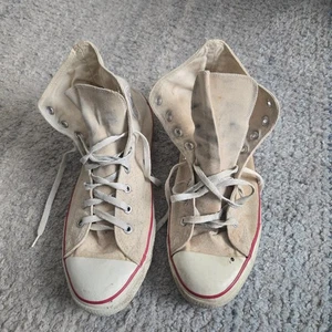 Vintage weiße Converse Schuhe Herren 13 All Star High Tops Made in USA - Bild 1 von 15