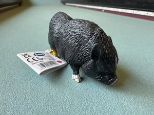 Papo Black Vietnamese Pot Bellied Pig Figure 51190 Hog Figurine 2023 Toy W/ Tag - Picture 1 of 10